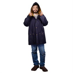 Дождевик-куртка фиолетовая на кнопках С КАРМАНАМИ, виниловая, размер 50-56, рост 170-185, ГРАНДМАСТЕР, 610941 - фото 16567814