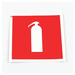 Знак пожарной безопасности "Огнетушитель", КОМПЛЕКТ 10 штук, 100х100 мм, пленка, F04 - фото 16567819