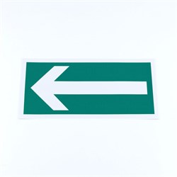 Знак эвакуационный "Направление эвакуации", КОМПЛЕКТ 5 штук, 150х300 мм, фотолюминесцентный, пленка, E27, Е27 - фото 16567822
