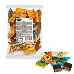 Конфеты шоколадные КРАСНЫЙ ОКТЯБРЬ ассорти "Мишка косолапый, Аленка, Красная шапочка", 500 г, пакет, КО20813 - фото 16567865