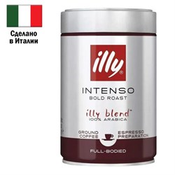 Кофе молотый ILLY "Intenso" 250 г в жестяной банке, арабика 100%, ИТАЛИЯ, 46 - фото 16567895
