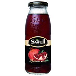 Сок гранатовый SWELL восстановленный в стеклянной бутылке 0,25 л, 4040250410 - фото 16567938
