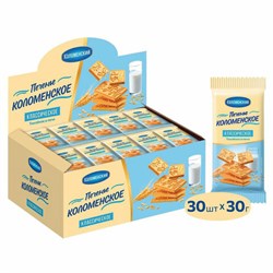Печенье сахарное классическое КОЛОМЕНСКОЕ, 30 шт. по 30 г, в шоубоксе - фото 16567974