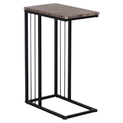 Стол журнальный на металлокаркасе BRABIX "LOFT CT-002", 450х250х630 мм, цвет морёный дуб, 641861 - фото 16568395