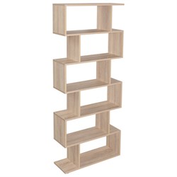 Стеллаж BRABIX "Scandi SH-008", 730х250х1760 мм, 6 секций, ЛДСП, дуб сонома, 641898, ЦБ013658-2 - фото 16568403