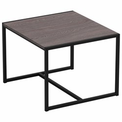 Стол журнальный "Систа", 640х590х460 мм, ЛОФТ, металл/ЛДСП ясень шимо темный - фото 16568408