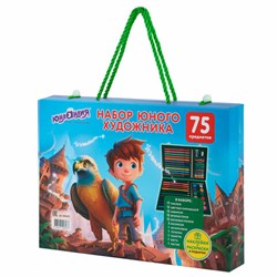 Набор ЮНОГО ХУДОЖНИКА "ОРЕЛ" для рисования и творчества в кейсе ЮНЛАНДИЯ, 75 предметов, 665674 - фото 16568638