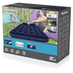 Надувной матрас 152х203х22 см с подушками и насосом, до 300 кг, BESTWAY, 67374 - фото 16568842