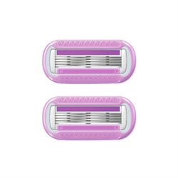 Кассеты для бритвенного станка многоразового женского, 4 лезвия, 2 кассеты, X-ONE, 700019 - фото 16568860