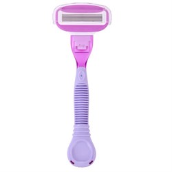 Бритвенный станок многоразовый женский, 5 лезвий, 12 кассет, плавающая головка, X-ONE, 700021 - фото 16568862