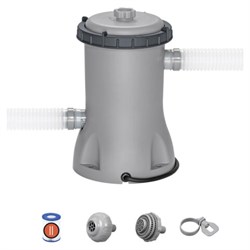 Картриджный фильтр-насос 2006 л/ч, картридж II, для бассейнов от 366 до 457 см, BESTWAY, 58383 - фото 16568941