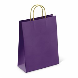 Крафт-пакет бумажный "Dark violet" 26х15х35 см, с кручеными ручками, 80 г/м2, моноцвет, 112405 - фото 16568952