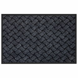 Коврик придверный 60х90 см, СЕРЫЙ, влаго-грязезащитный, 450 г/м2, плетение, PRIMILA (ПРИМИЛА) KRAFT, 701050 - фото 16568964