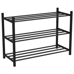 Полка для обуви BRABIX "SMART SR-007", 710х285х498 мм, ЛОФТ, 3 полки, металл, чёрная, 701980 - фото 16569015