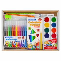 Набор для рисования и творчества "6 предметов плюс Альбом в Подарок!", BRAUBERG, 881006 - фото 16569084