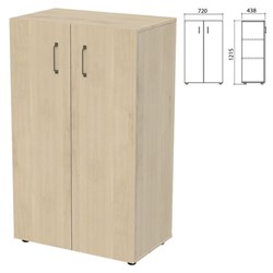 Шкаф закрытый "Приоритет" 720х438х1215 мм, 2 полки, кронберг (КОМПЛЕКТ) - фото 16569371