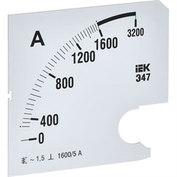 Сменная шкала к амперметру IEK э47 - фото 16577590