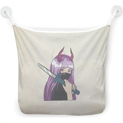 Настенная сетка-органайзер для ванной для игрушек JoyArty Воин аниме - фото 16577657