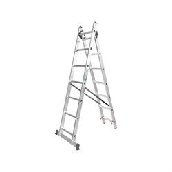 Комбинированная двухсекционная лестница ForceKraft fk-bl-e207 52850 - фото 16579350