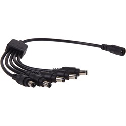 Разветвитель питания REXANT dc на 5 разъемов 2,1x5,5мм - фото 16579812