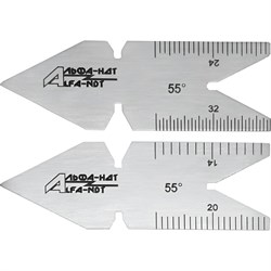 Шаблон для заточки резьбовых резцов АЛЬФА-НДТ УП-00003631 - фото 16580158
