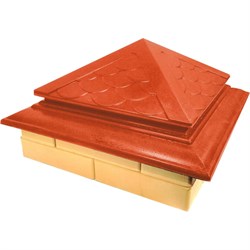 Колпак на столб забора ООО ТК "ТИТАН" Тетто Элит Чешуя - фото 16583609