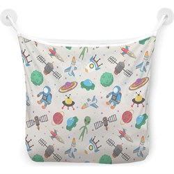 Настенная сетка-органайзер для ванной для игрушек JoyArty Космическая радость - фото 16584201