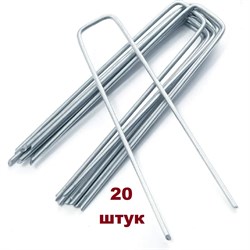 Садовые скобы для крепления агроткани ГеоПластБорд CK30.140.20 - фото 16584382