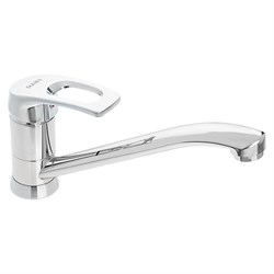 Однорычажный смеситель для кухни Rain Платина - фото 16588099