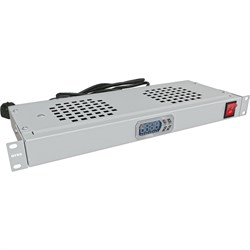 Модуль вентиляторный NTSS крепление на 19 1U, 2 элемента, электронный термоконтроллер, цифровой термодатчик, серый RAL 7035 -F - фото 16589082