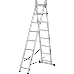 Алюминиевая двухсекционная лестница Сибртех 97908 - фото 16593454