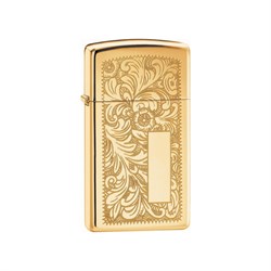 Зажигалка Zippo B Slim Venetian Brass - фото 16597335