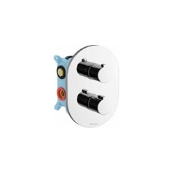 Трехрежимный термостатический смеситель скрытого монтажа Ravak CR 067.00 X070075 - фото 16598039