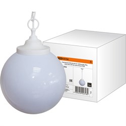 Светильник TDM ELECTRIC НСБ 02-60-251 УХЛ4 60 Вт, IP40, шар опал 250 мм, цепь белая - фото 16602799