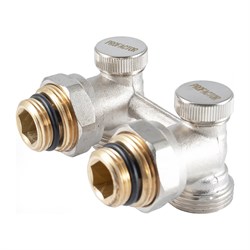 Угловой узел нижнего подключения радиатора Profactor ЕК PF RVA 611 - фото 16607351