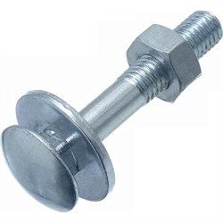 Оцинкованный болт СТРОЙМЕТИЗ М8х40 DIN603 6 шт. - фото 16608853