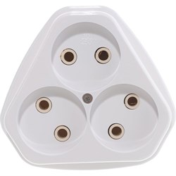 Трехместная розетка Кунцево-Электро РА10-387 - фото 16614467