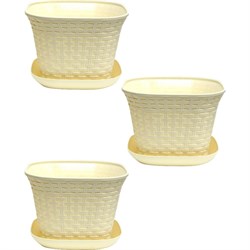 Квадратное кашпо Violet N-Kahpo-3/-36341-26 - фото 16617330