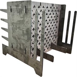 Разборный вертикальный мангал плита НАЮ ВМП5-С - фото 16617367