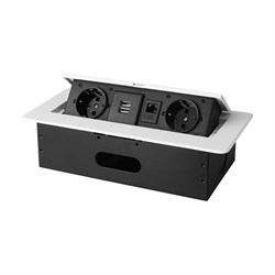 Горизонтальная выдвижная розетка ROCKETSOCKET SHS020-W - фото 16617531