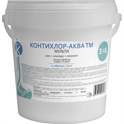 Медленно растворимые таблетки ООО Континент КОНТИХЛОР-АКВА ТМ - фото 16618692