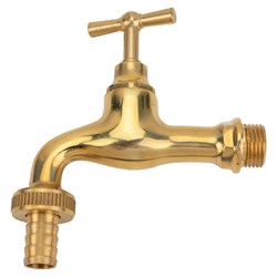 Латунный вентиль для подключения шланга DOUBLE-LIN LL2052 B (1/2") - фото 16620619