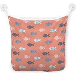 Настенная сетка-органайзер для ванной для игрушек JoyArty Рыбий строй - фото 16621143