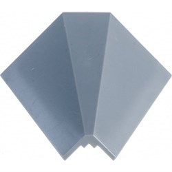 Комплект заглушек к кухонному пластиковому плинтусу ООО ДЕКОПЛИНТ под кромку, серый - фото 16621157