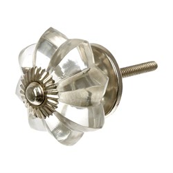 Стеклянная ручка для мебели BlumenHaus Хрусталь - фото 16623301