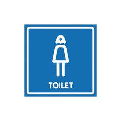 Наклейка Контур Лайн Туалет женский - фото 16623412