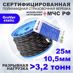 Высокопрочная статическая страховочная веревка АзотХимФортис GroVer-static - фото 16626756