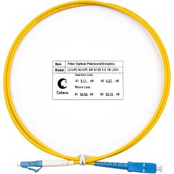 Оптический шнур Cabeus FOP(s)-9-LC-SC-15m - фото 16628777