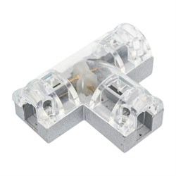 Коннектор для Т-образного соединения отрезков одноцветного светодиодного неона Apeyron NO DARK МИНИ - фото 16630626