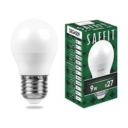 Светодиодная лампа SAFFIT SBG4509 9W 230V E27 4000K - фото 16630681